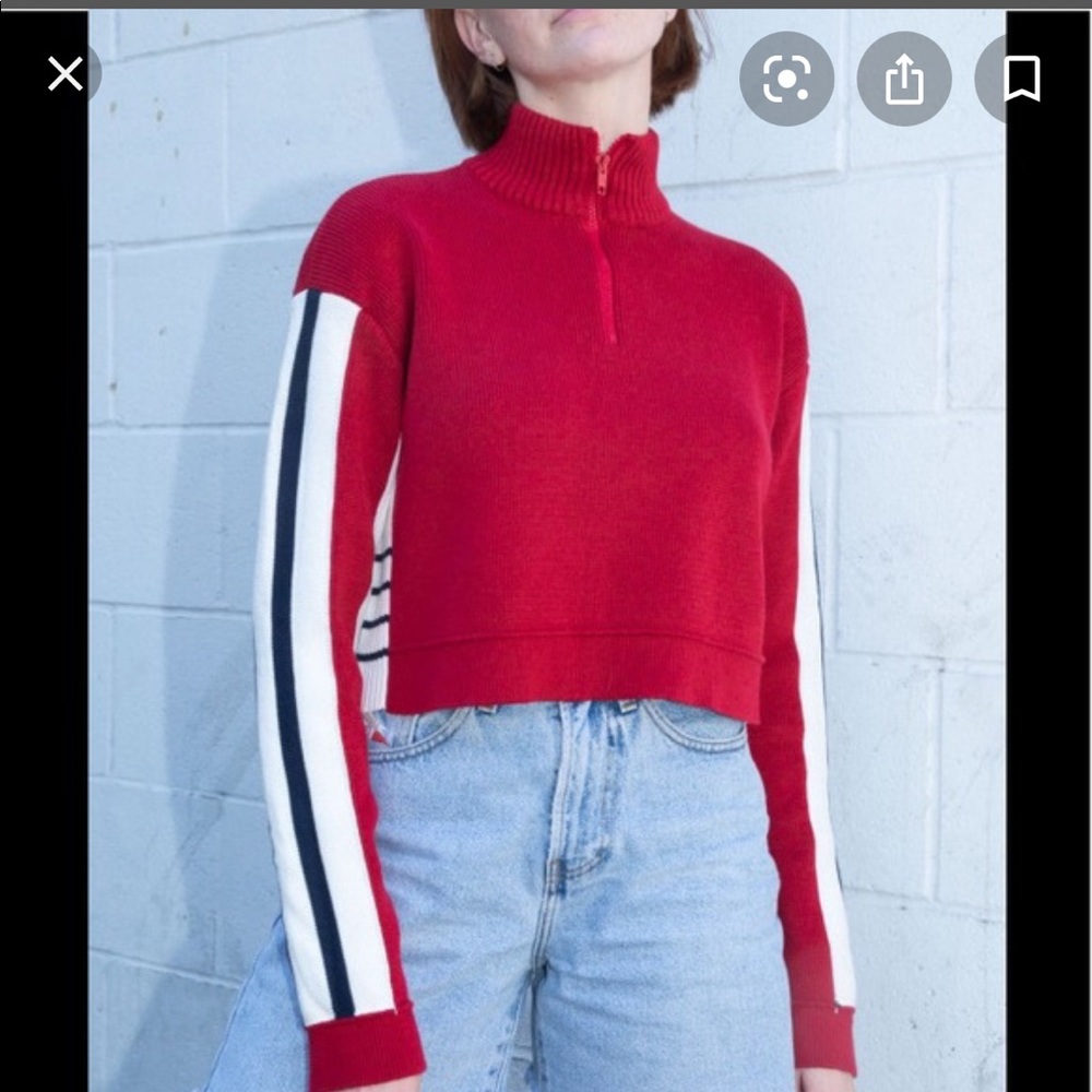 Brandy Melville Quarter Zip Sweater